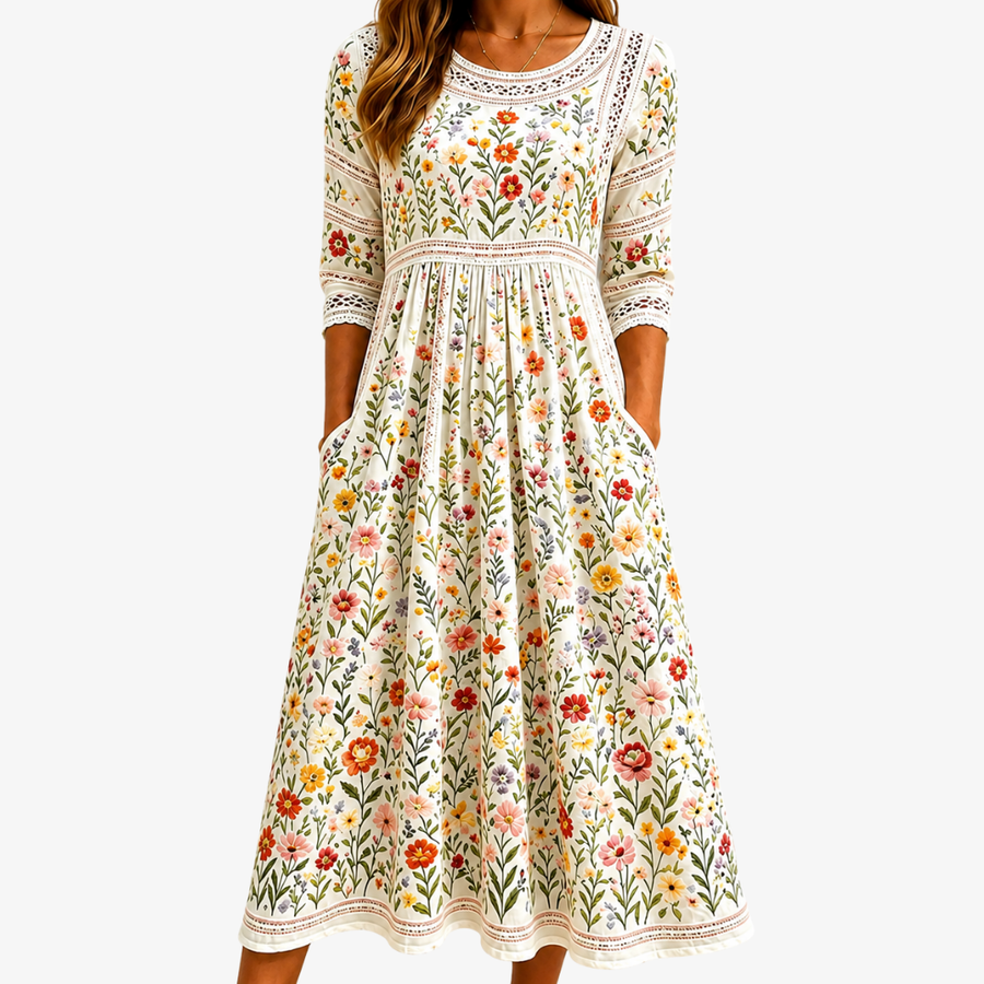 Wildflower | Meadow Charm Midi Dress