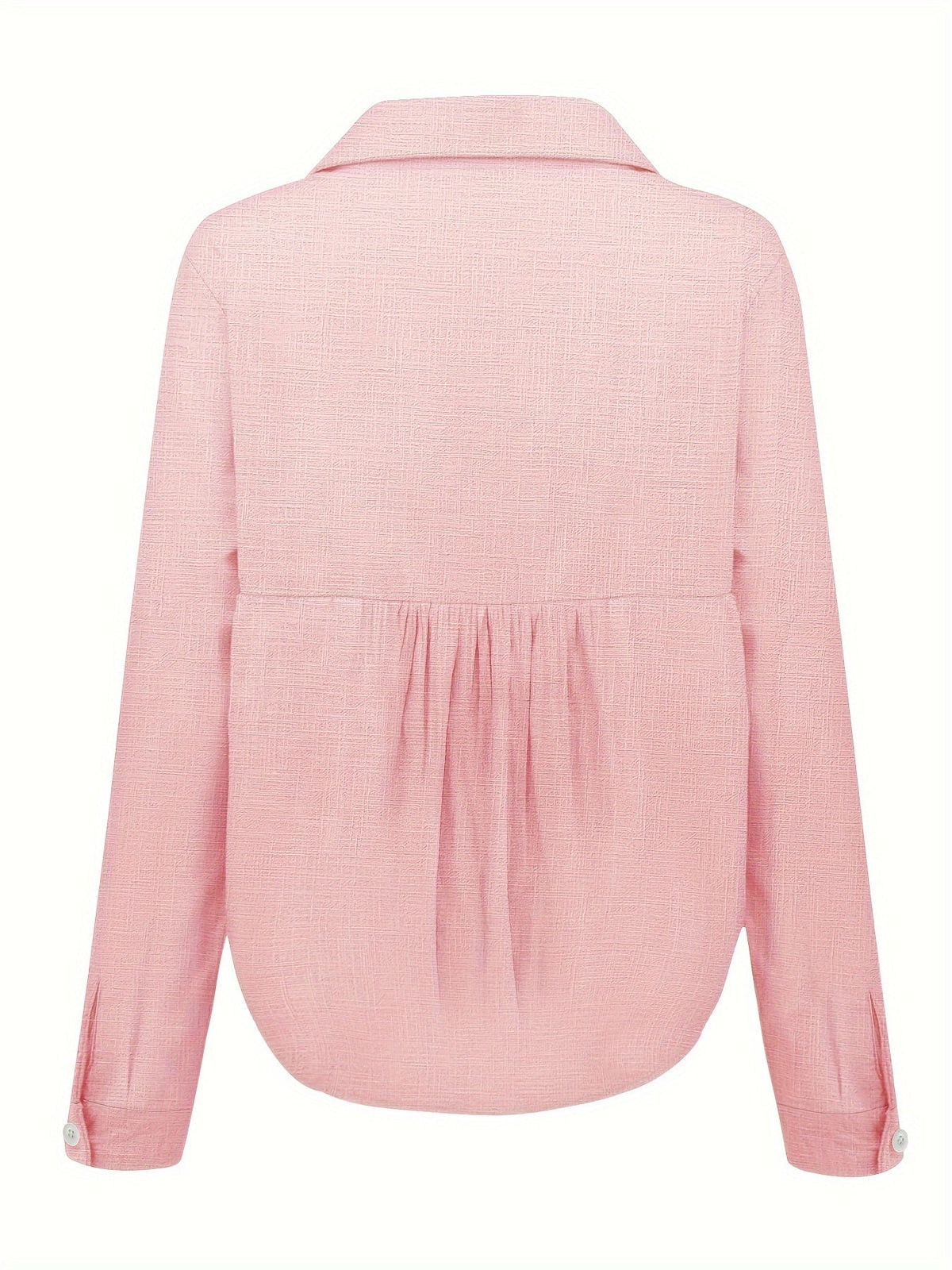 Clara | Textured button-up shirt with long sleeves