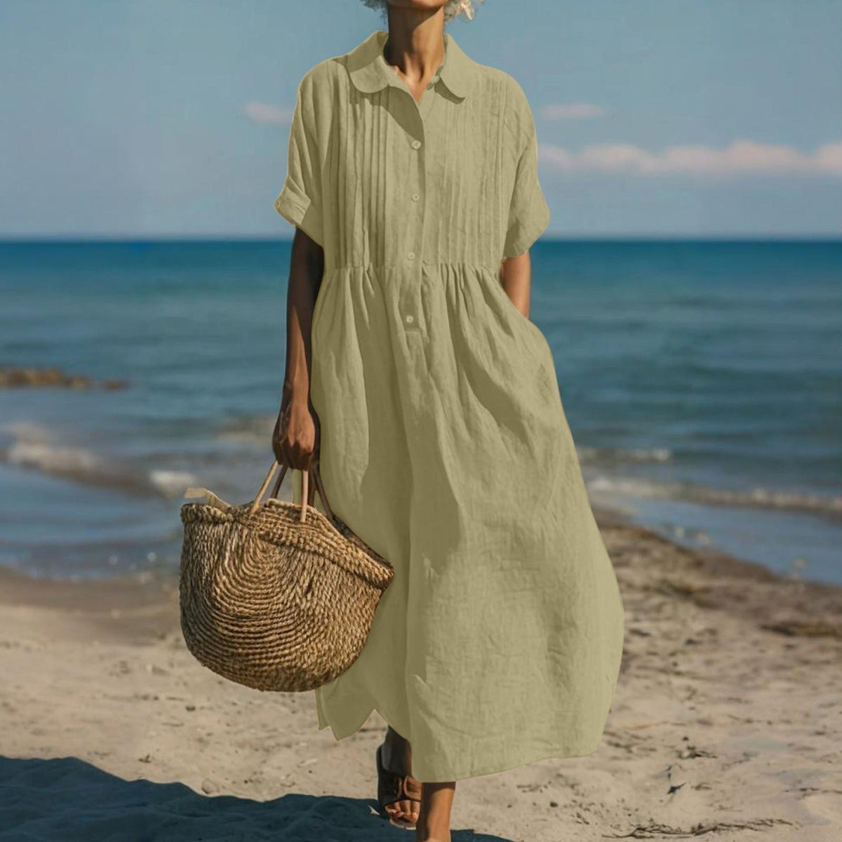 Mabel | Elegant Linen Dress For Women