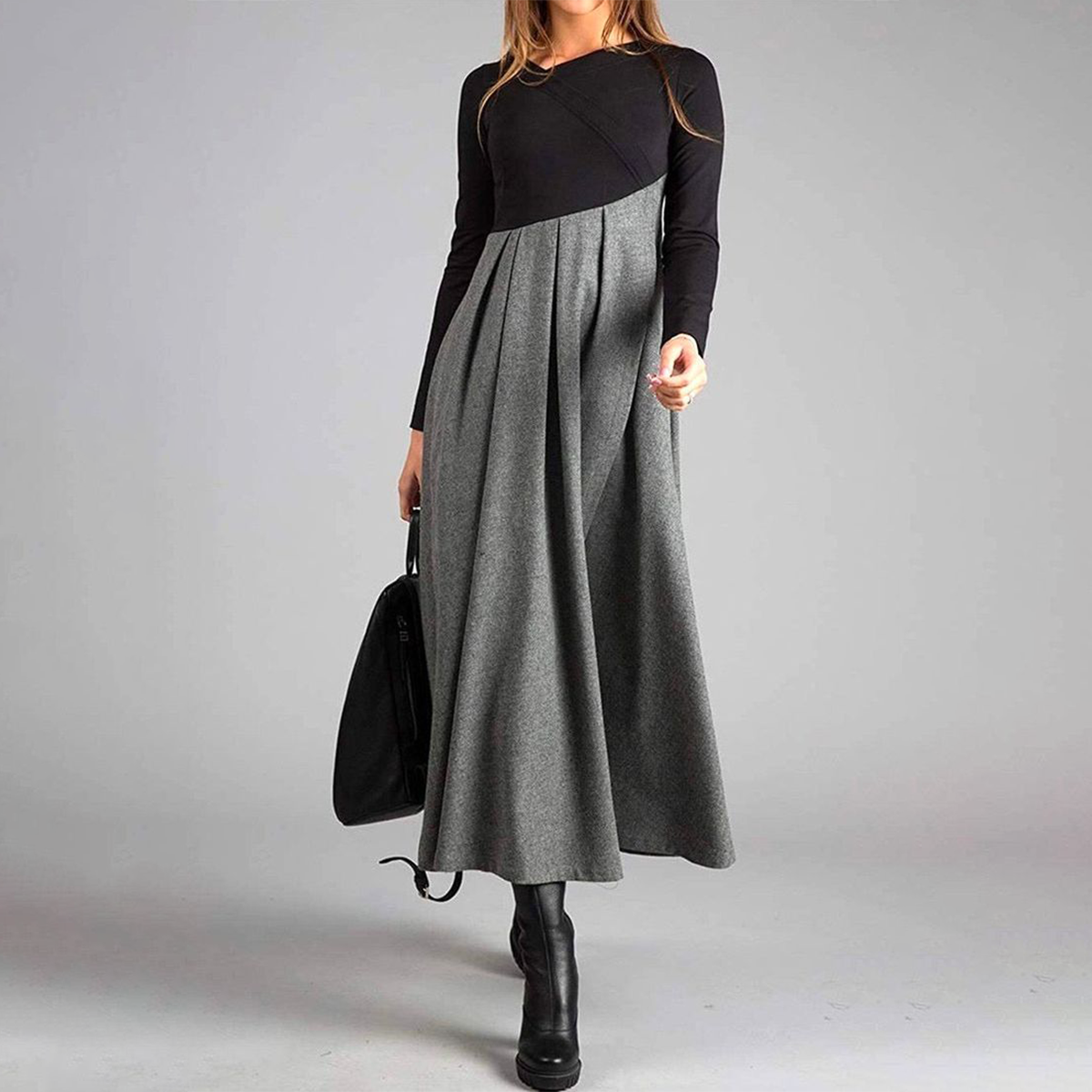 Casa™ | Maxi Dress with Long Sleeves
