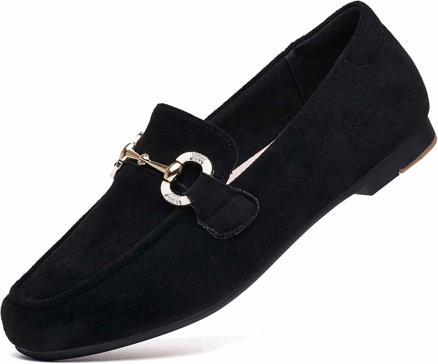 Isla™ | Soft Leather Loafers with Gold Buckle