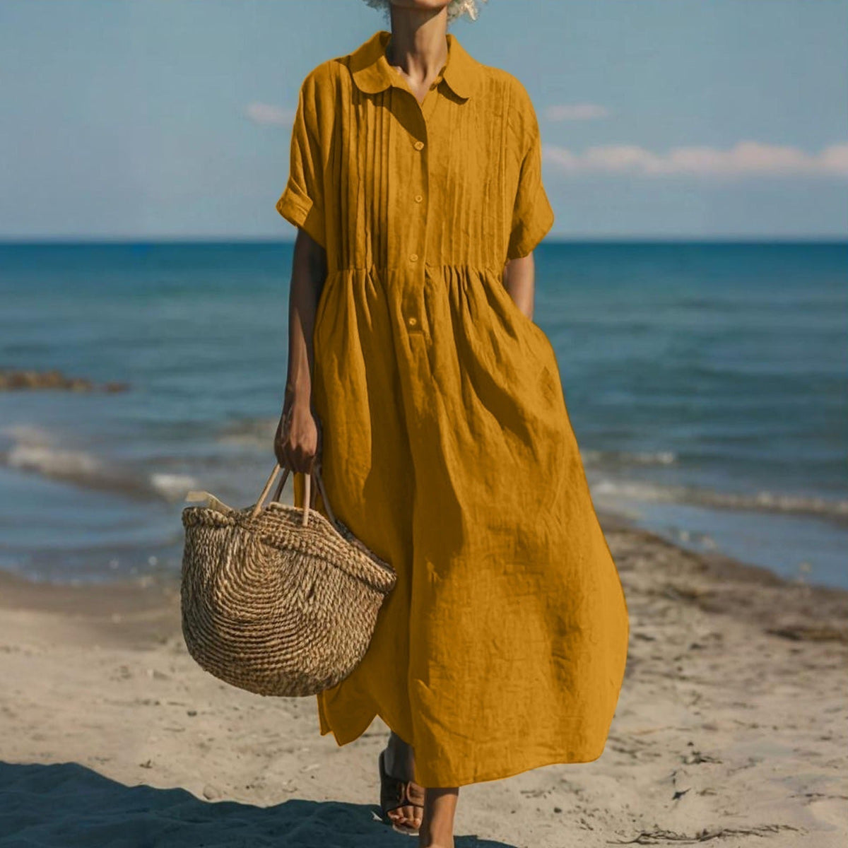 Mabel | Elegant Linen Dress For Women
