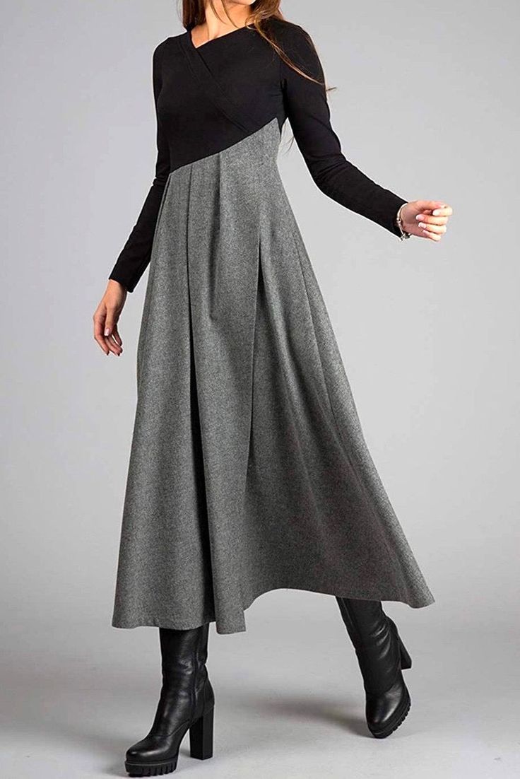 Casa™ | Maxi Dress with Long Sleeves