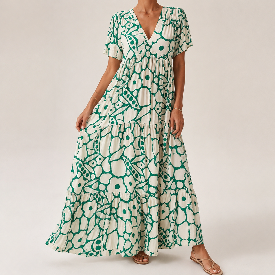 Isla | Bohemian Printed Dress For Women