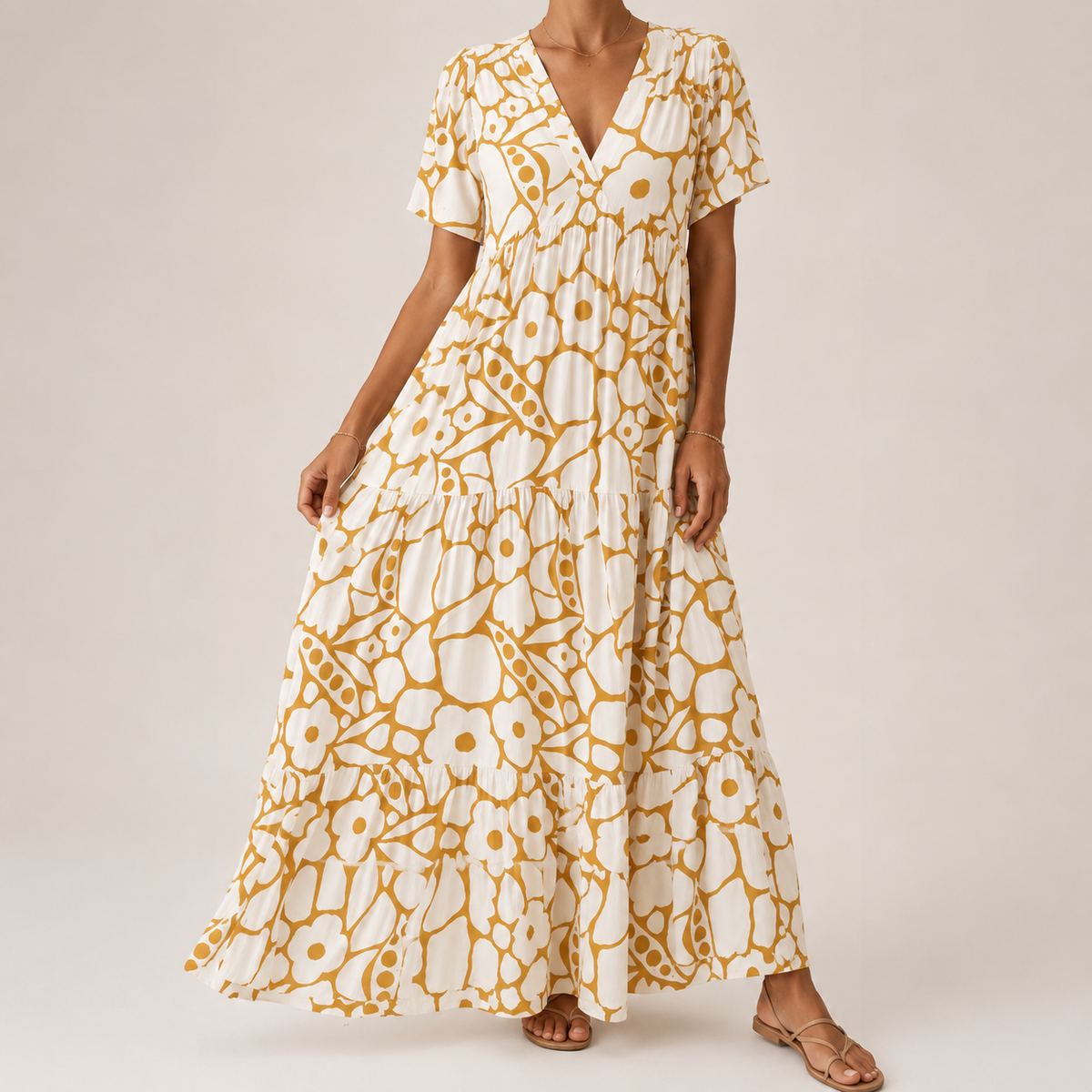 Isla | Bohemian Printed Dress For Women