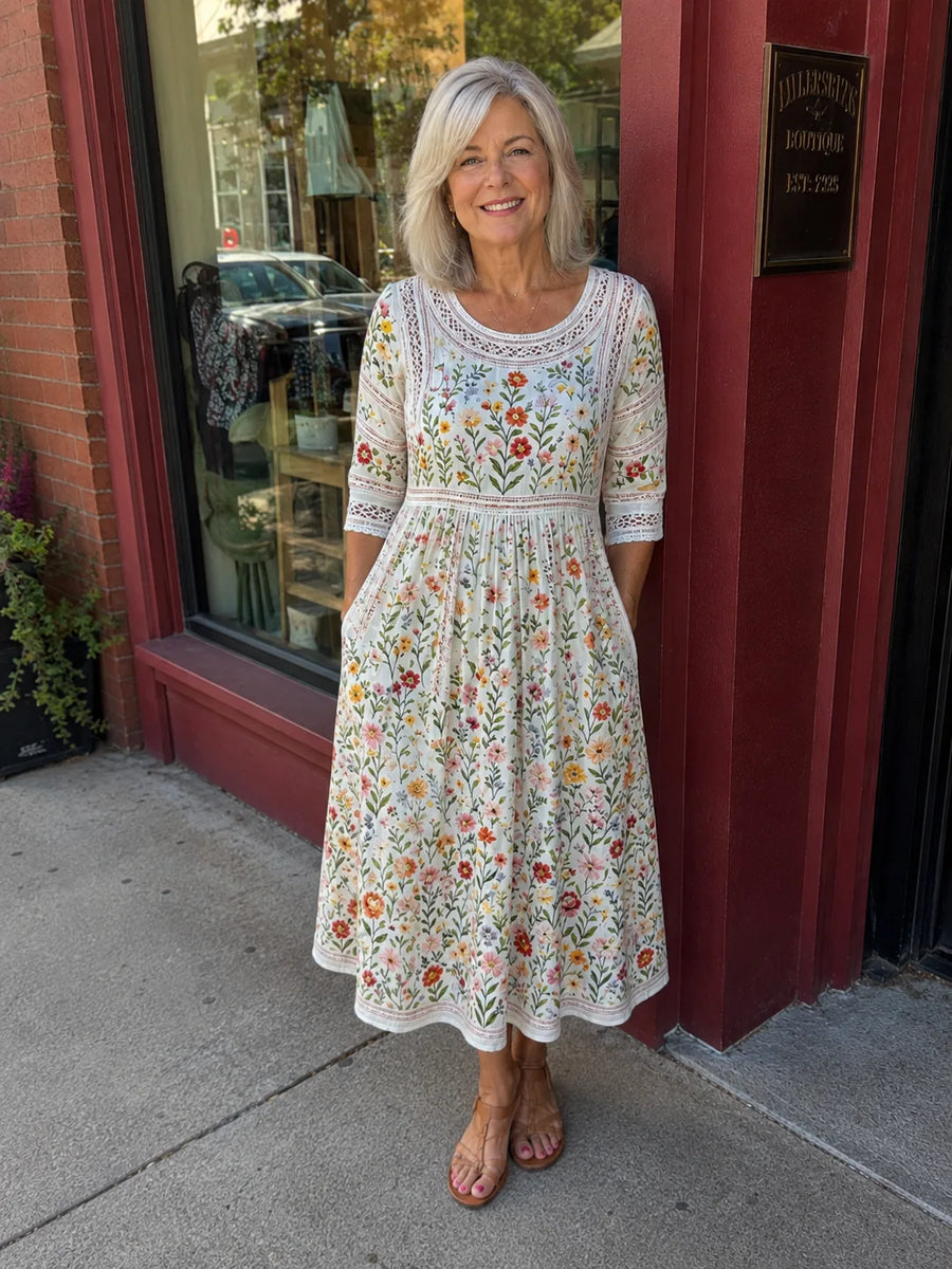 Wildflower | Meadow Charm Midi Dress