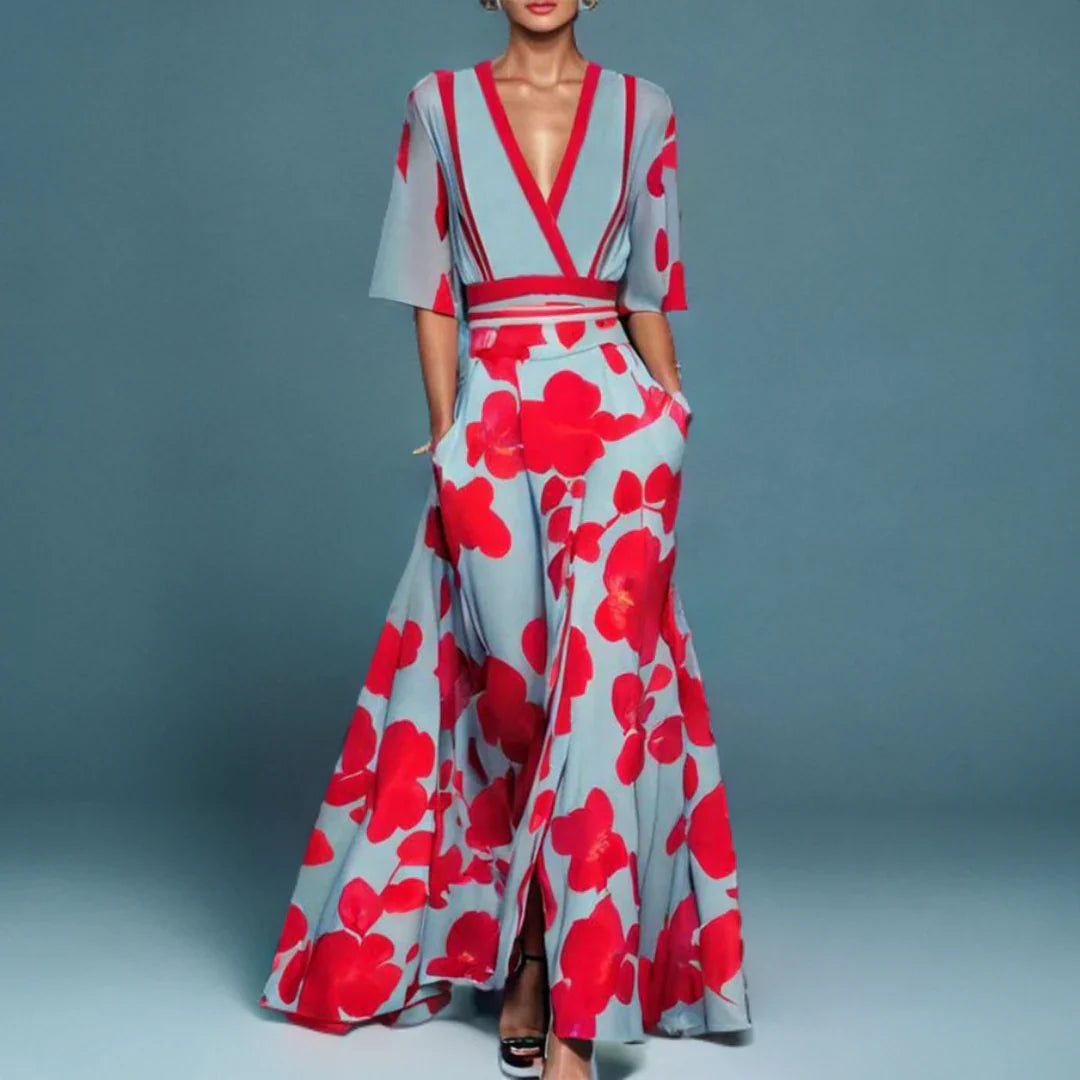 Scarlett™ | Elegant Floral Maxi Dress