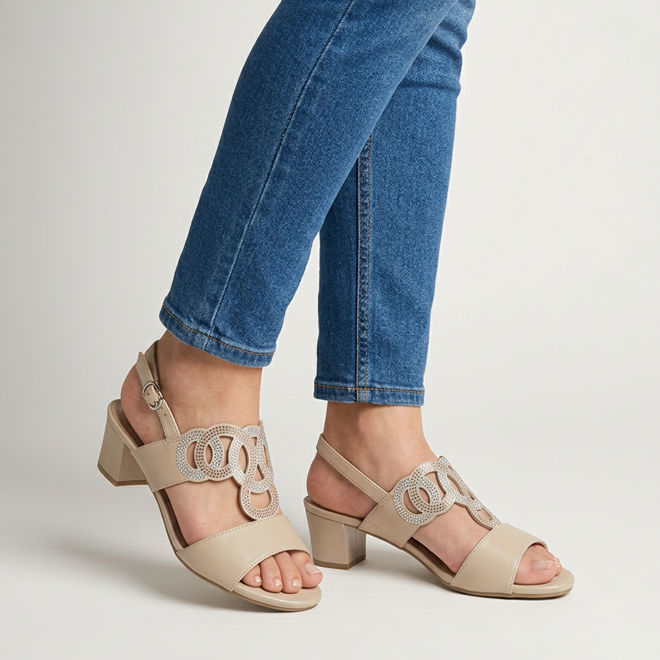 Gea™ | Elegant Comfort Heel Sandals