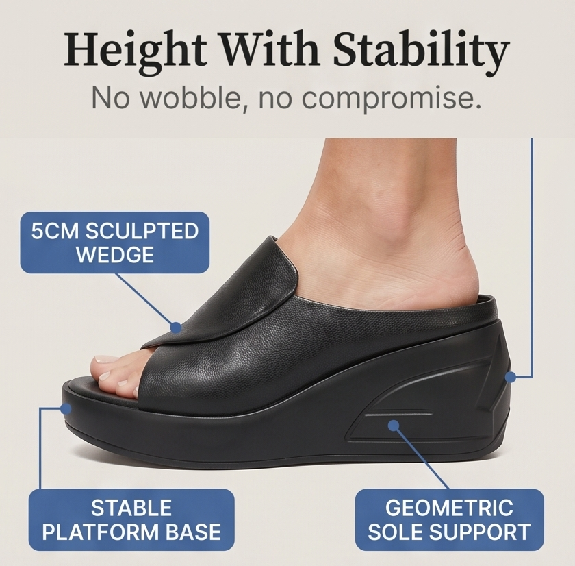 Luneva | Cushioned Wedge Sandals for Wide Feet