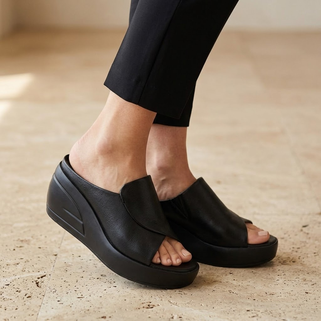 Luneva | Cushioned Wedge Sandals for Wide Feet