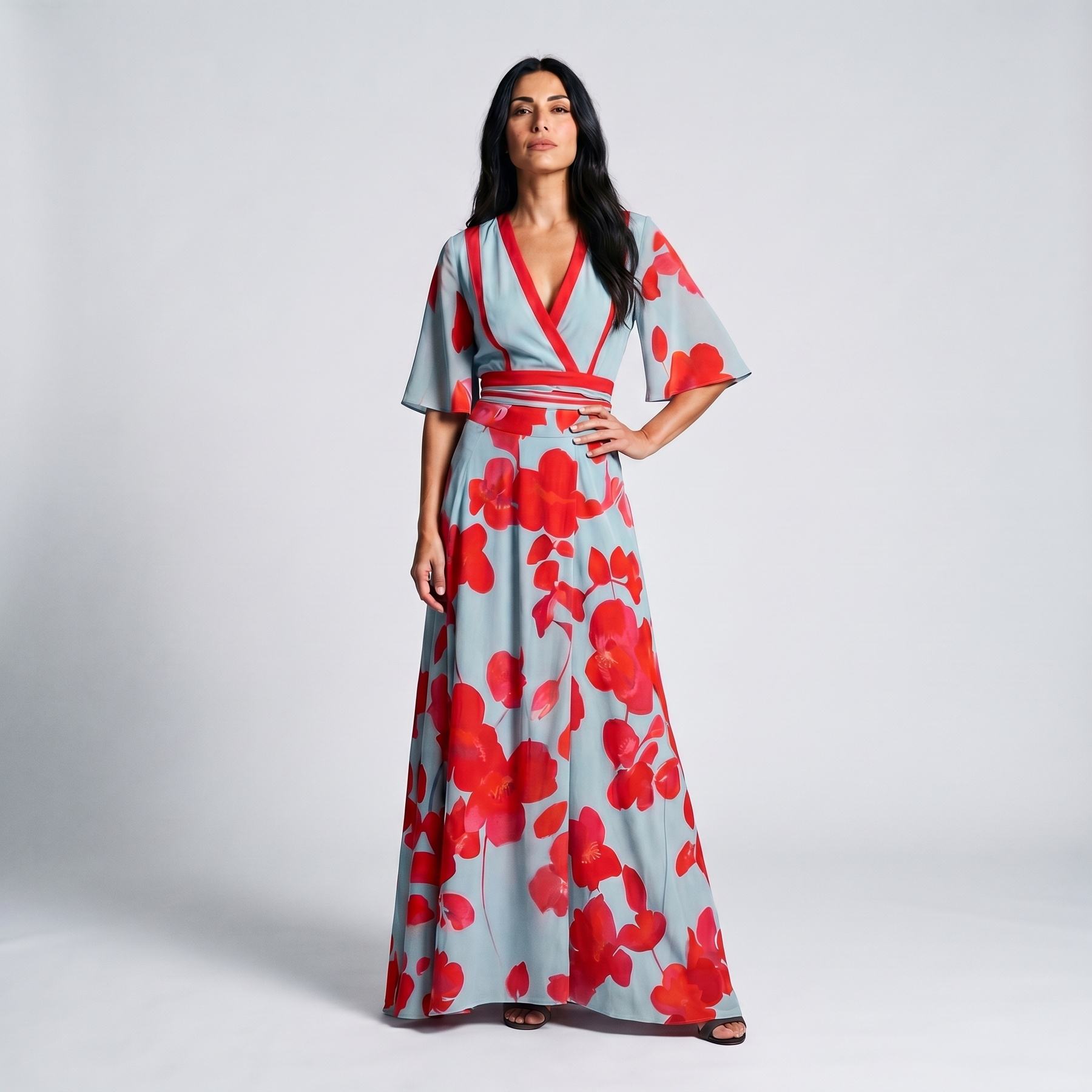 Scarlett™ | Elegant Floral Maxi Dress