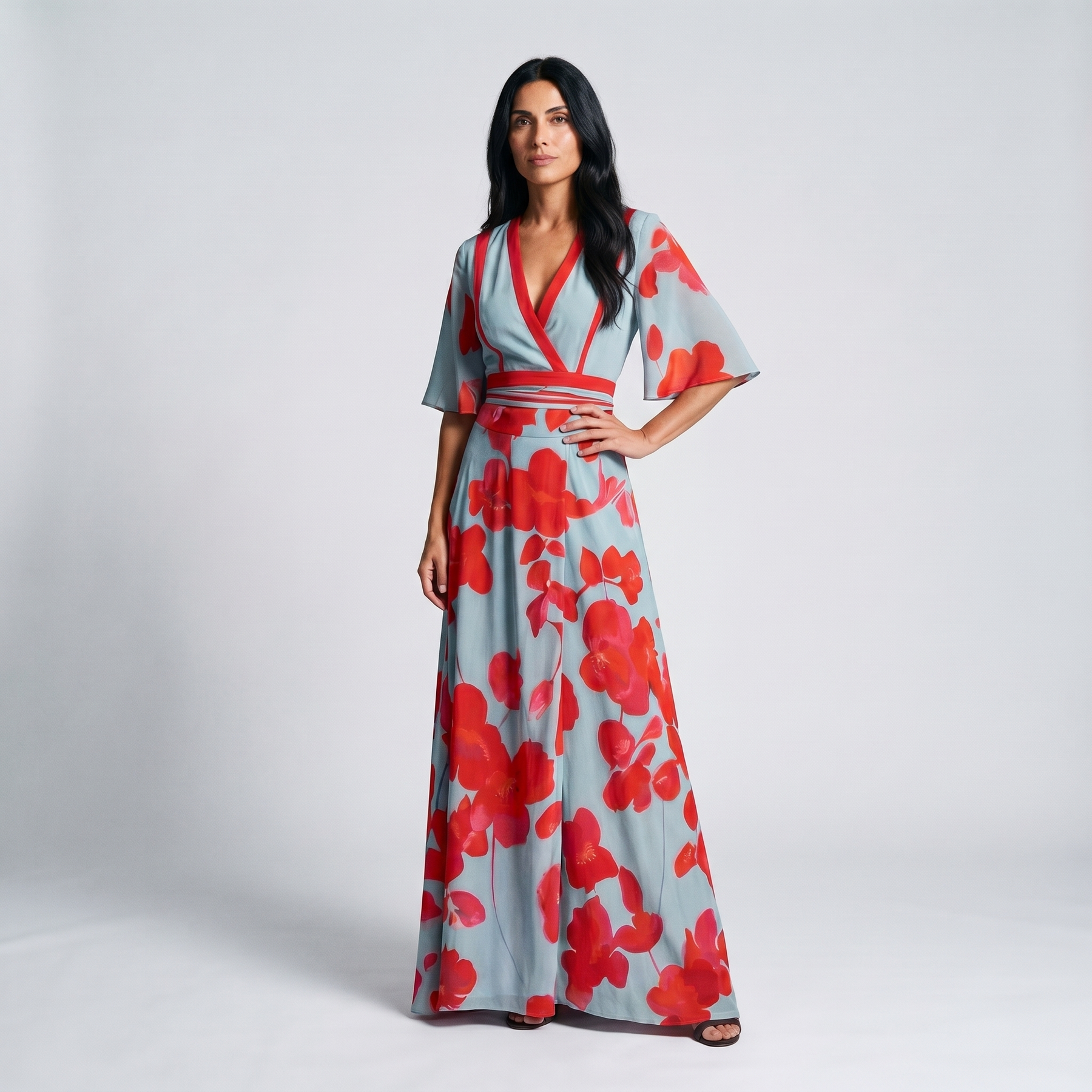 Scarlett™ | Elegant Floral Maxi Dress